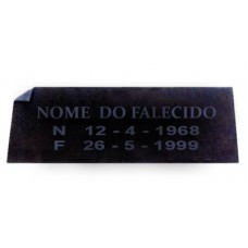 Placa sem Foto e canto Quebrado